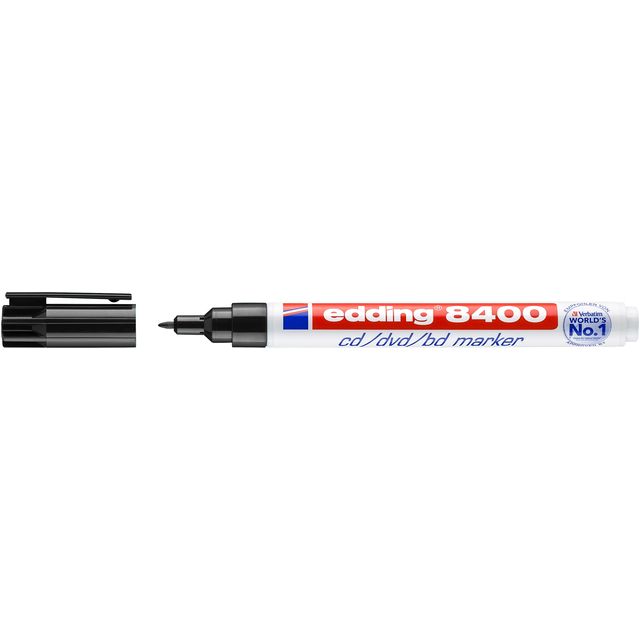 Edding - CD-Marker 8400 rund 0,5-1,0mm schwarz
