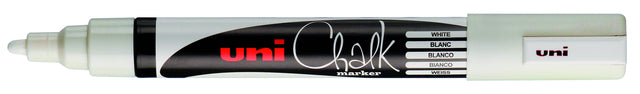 Chalkstift Uni-Ball Kreide rund weiß | 6 Stück