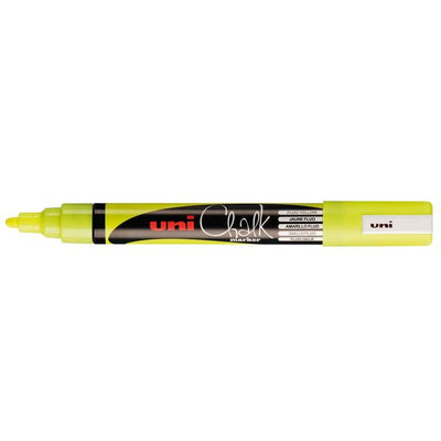 Uni-Ball - Kreidemarker Kreide rund 1,8-2,5 mm Fluorgelb | 6 Stück
