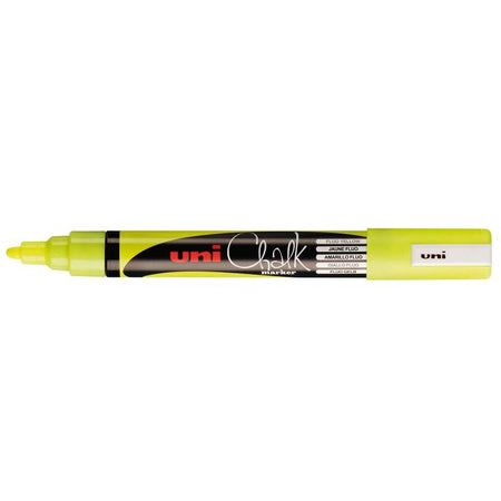 Uni-Ball - Kreidemarker Kreide rund 1,8-2,5 mm Fluorgelb | 6 Stück