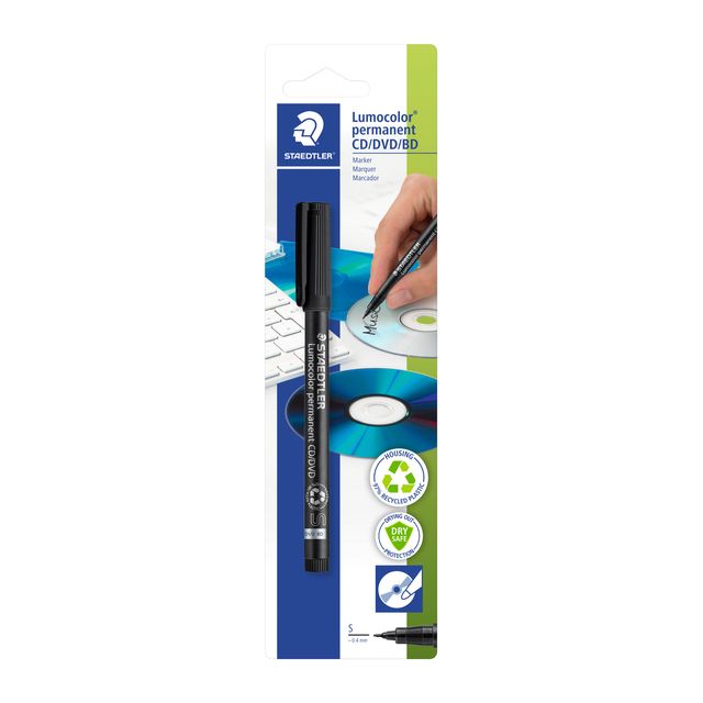 Staedtler - CD-Marker schwarz 0,4mm | 10 Stück