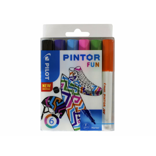 Pilot - Paint Pen Pintor Fun fein sortiertes Etui mit 6 Stück
