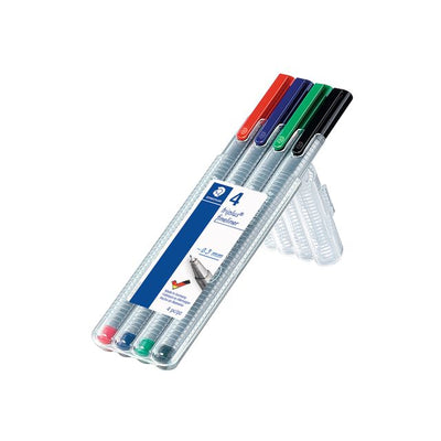 Staedtler - Fineliner Triplus 334 sortiert 0,3mm 4 Stück