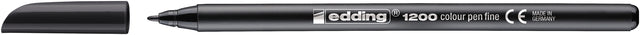 Edding - Fineliner 1200 001 fein schwarz | 10 Stück