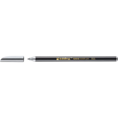 Edding - Fineliner 1200 054 feines Metallic-Silber | 10 Stück