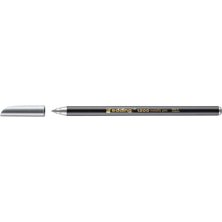 Edding - Fineliner 1200 054 feines Metallic-Silber | 10 Stück