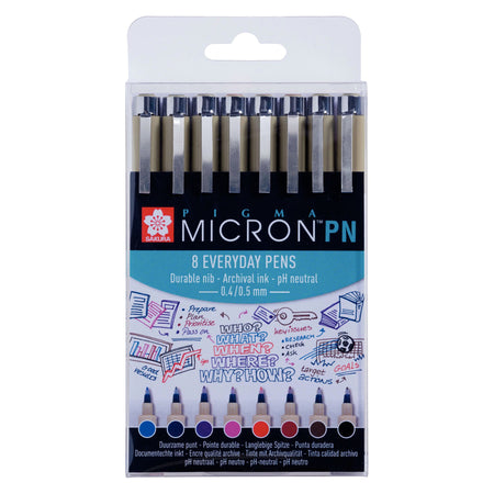 Sakura – Fineliner Pigma Micron 0,4 mm Blister mit 8 Stück sortiert