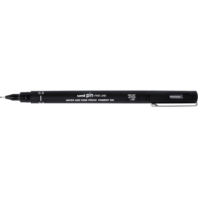 Uni-Ball - Fineliner Pin 0,3mm schwarz