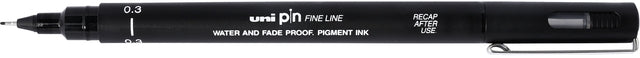 Fineliner Uni-Ball Pin 0,3 mm schwarz