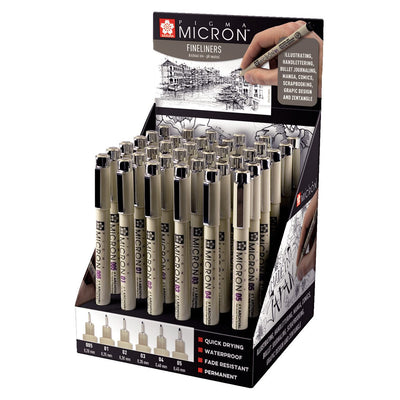 Sakura - Fineliner Pigma Micron sortiert schwarz | 36 Stück