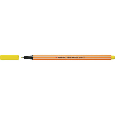 Stabilo - Fineliner-Punkt 88/024 feines Neongelb