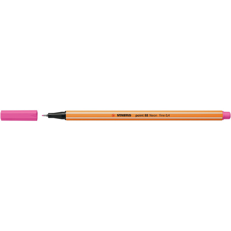 Stabilo - Fineliner Spitze 88/056 feines Neonpink | 10 Stück