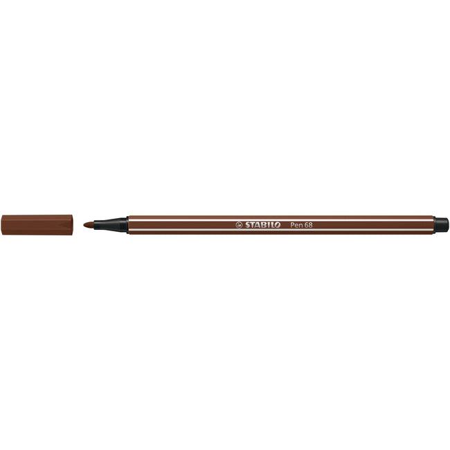 Stabilo - Filzstift Pen 68/45 mittelbraun | 10 Stück