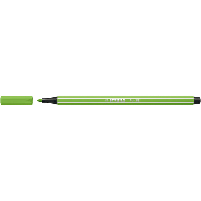 Stabilo - Filzstift Pen 68/33 mittel hellgrün | 10 Stück