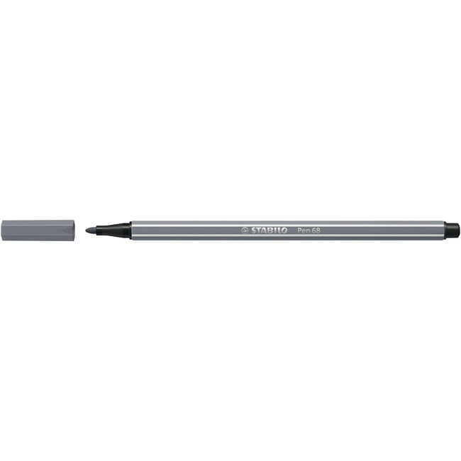 Stabilo - Filzstift Pen 68/96 mitteldunkelgrau | 10 Stück