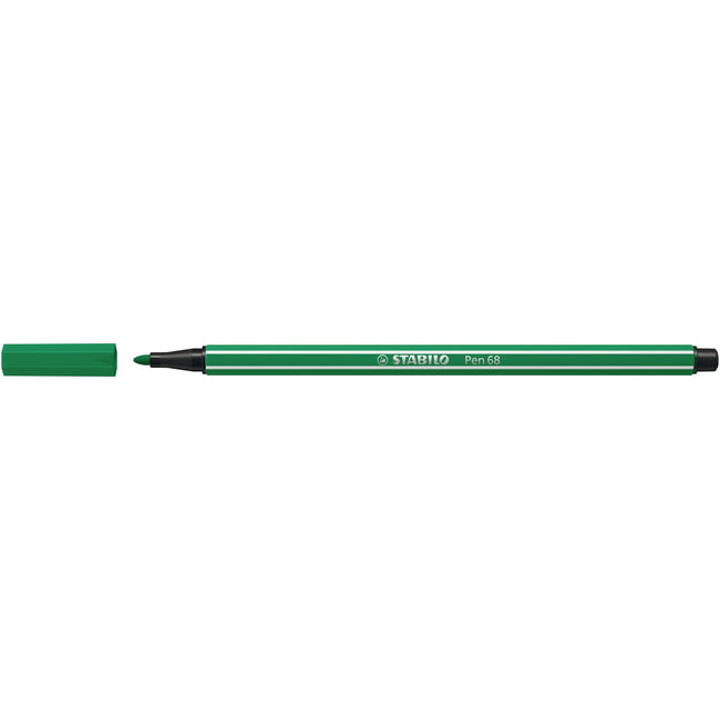 Stabilo - Filzstift Pen 68/36 medium smaragdgrün | 10 Stück