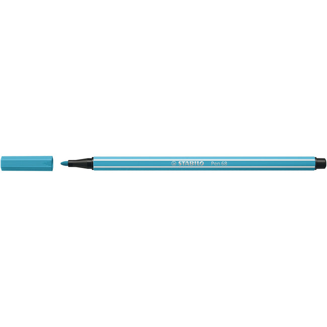 STABILO - Filzstift Pen 68/57 mittel azurblau | 10 Stück