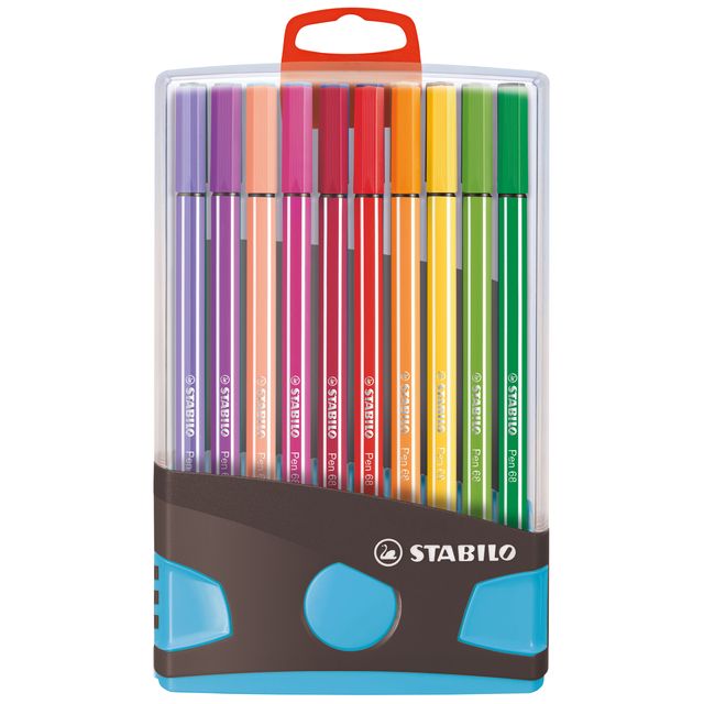 Stabilo - Filzstift 68/20 ColorParade im anth/türkisen Etui M ass 20 Stück | 10 Stück