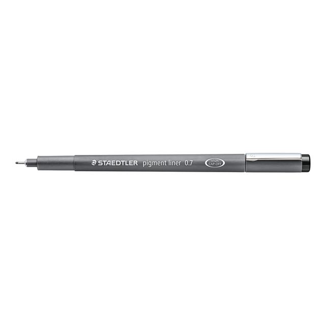 Staedtler - Fineliner Pigment 308 schwarz 0,7mm | 10 Stück