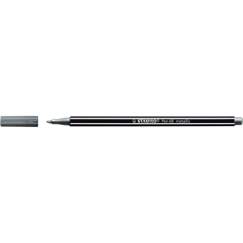 Stabilo - Filzstift 68/805 medium metallic silber