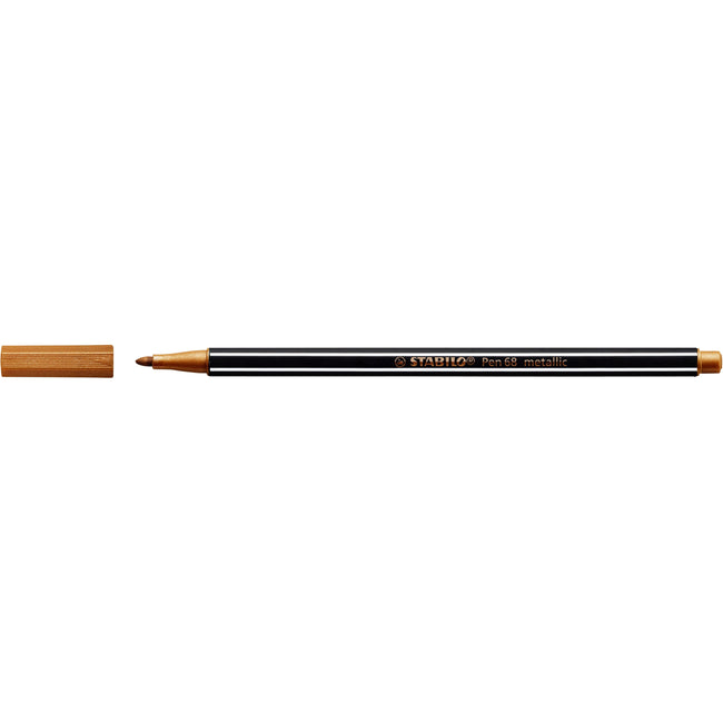 Stabilo - Filzstift 68/820 medium metallic kupfer | 10 Stück