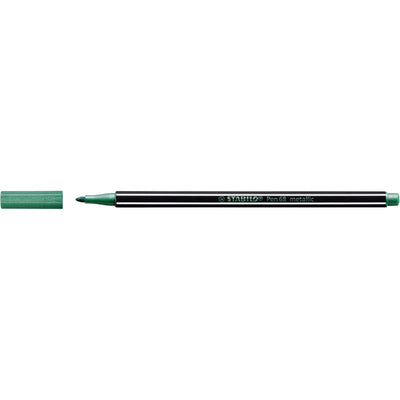 Stabilo - Filzstift Pen 68/836 medium metallic grün | 10 Stück