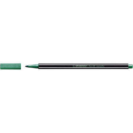 Stabilo - Filzstift Pen 68/836 medium metallic grün | 10 Stück