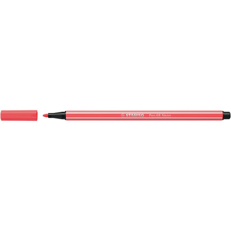 Stabilo - Filzstift 68/040 mittel neonrot | 10 Stück