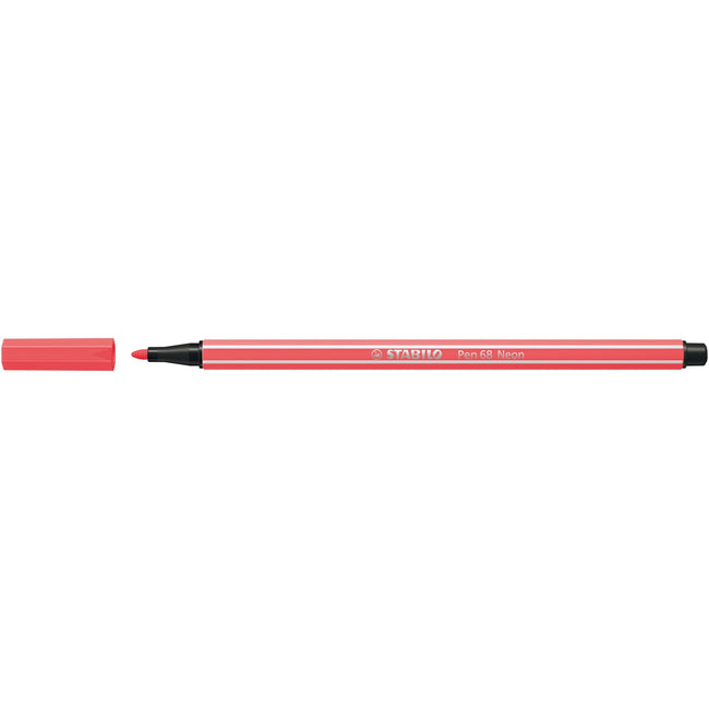 Stabilo - Filzstift 68/040 mittel neonrot | 10 Stück