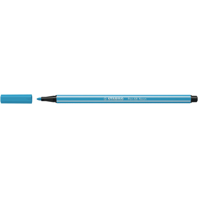 Stabilo - Felt-tip pen 68/031 medium neon blue