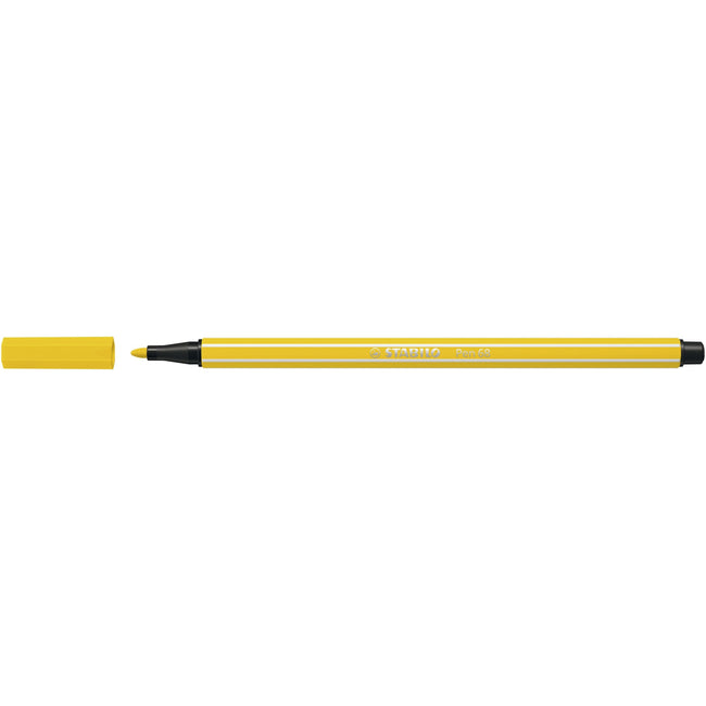 Stabilo - Filzstift Pen 68/24 mittel zitronengelb | 10 Stück