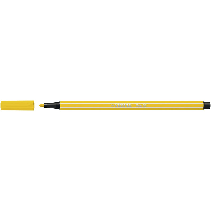 Stabilo - Filzstift Pen 68/24 mittel zitronengelb | 10 Stück
