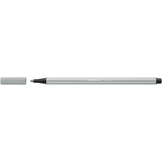 Stabilo - Filzstift Pen 68/94 mittelhellgrau | 10 Stück