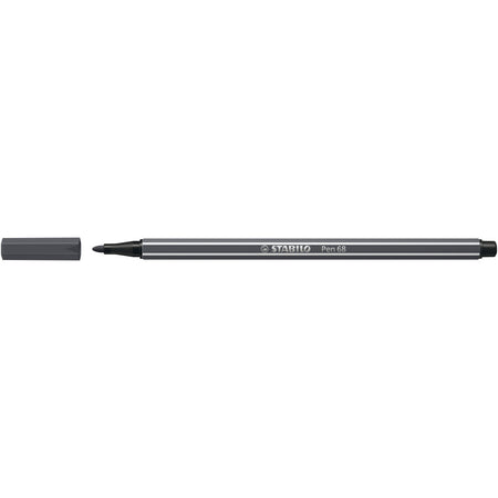 Stabilo - Filzstift Pen 68/97 mitteltief kaltgrau | 10 Stück