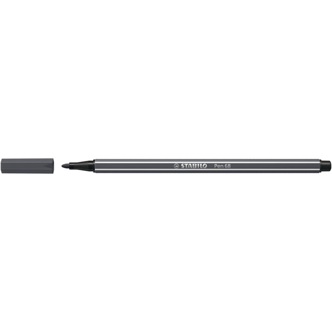 Stabilo - Filzstift Pen 68/97 mitteltief kaltgrau | 10 Stück