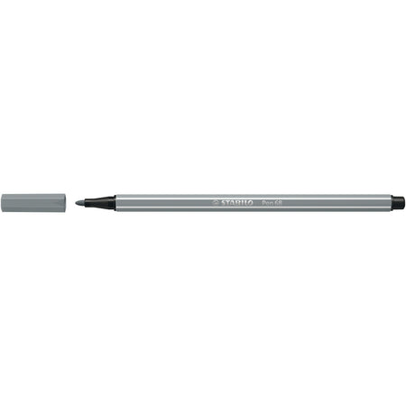 Stabilo - Filzstift Pen 68/95 mittel mittel kaltgrau | 10 Stück
