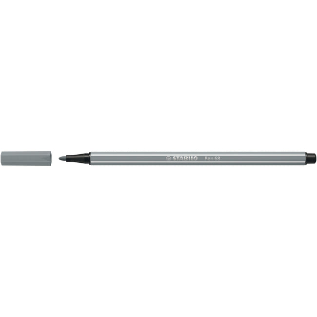 Stabilo - Filzstift Pen 68/95 mittel mittel kaltgrau | 10 Stück