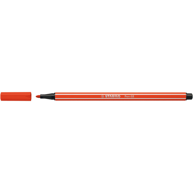 Stabilo - Filzstift Pen 68/40 mittelhellrot | 10 Stück