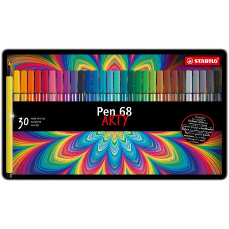 STABILO - Filzstift 68/30 Arty Medium, sortierte Dose mit 30 Stück