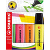 STABILO - Textmarker BOSS Original 70/4, sortierter Karton mit 4 Stück