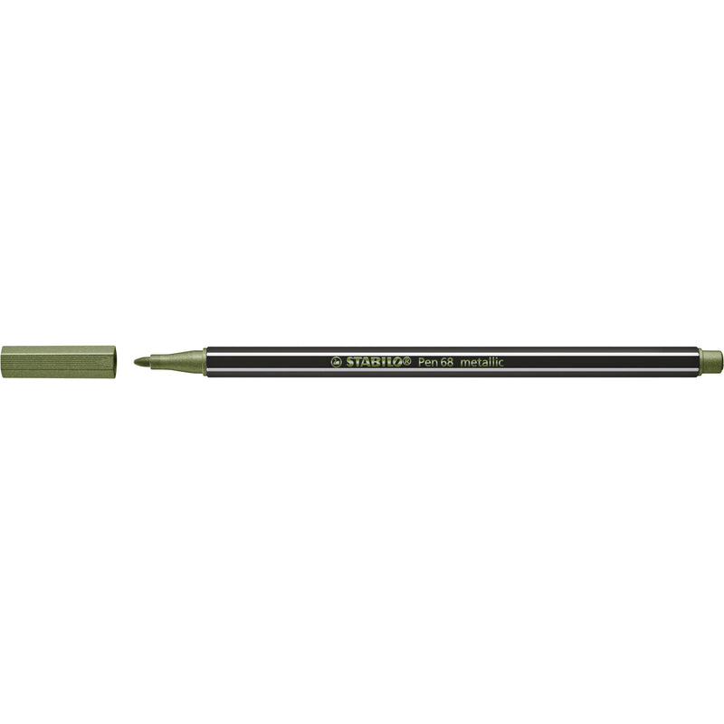 Stabilo - Filzstift Pen 68/843 medium metallic hellgrün