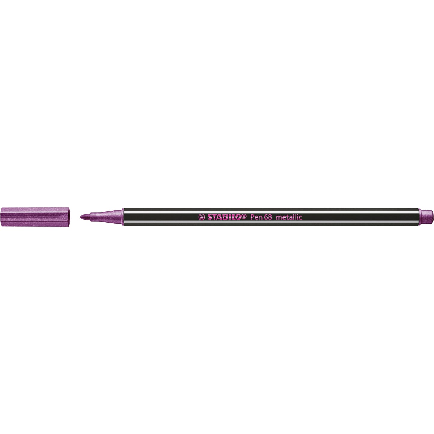 Stabilo - Filzstift 68/856 mittleres Metallic-Rosa
