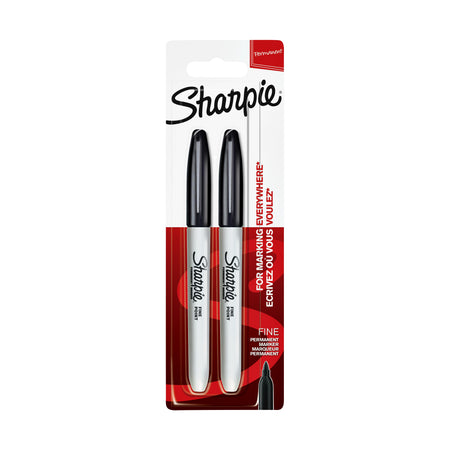 Sharpie - Filzstift IE Fine Black | Blister mit 2 Stück