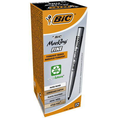 Bic - Filzstift 1445 ecolutions rund fein schwarz | 12 Stück