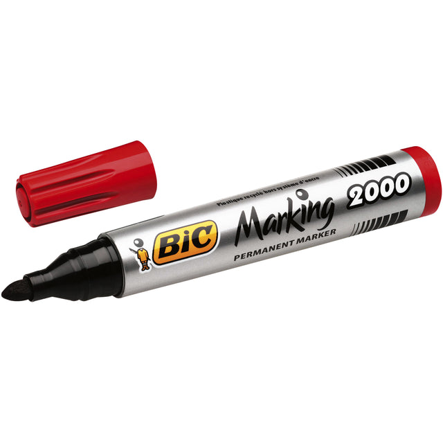 Bic Ecolutions - Filzstift 2000 Ecolutions rund groß rot | 12 Stück