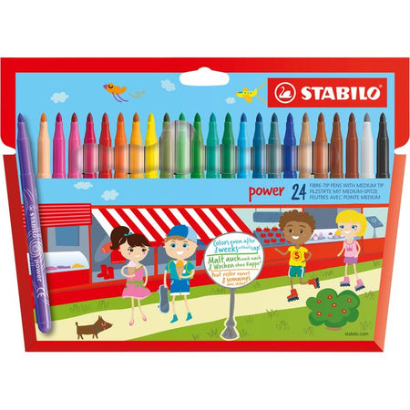 Stabilo - Filzstift Power 280/24 sortiert im Karton mit 24 Stück