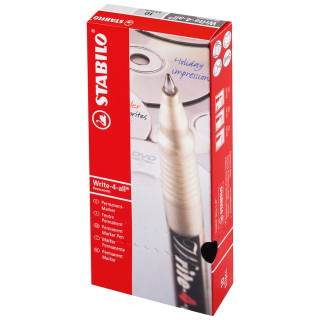 Stabilo - Filzstift Write-4-All 146/46 mittelschwarz