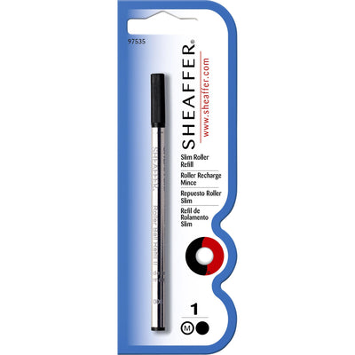 Sheaffer – Tintenroller-Nachfüllung Slim Medium Schwarz Blister mit 1 Stück | 6 Stück