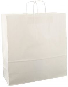 Papieren koordtas 45x17x47cm 50st wit