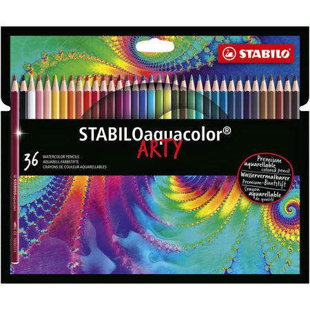STABILO - Buntstifte 1636 aquacolor Arty, sortiertes Federmäppchen mit 36 ​​Teilen